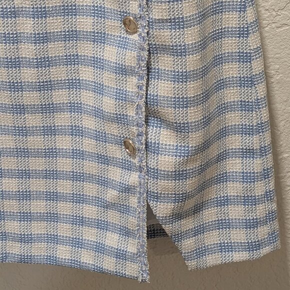 Francesca's Paula Square Neck Tweed Mini Dress - Picture 4 of 8